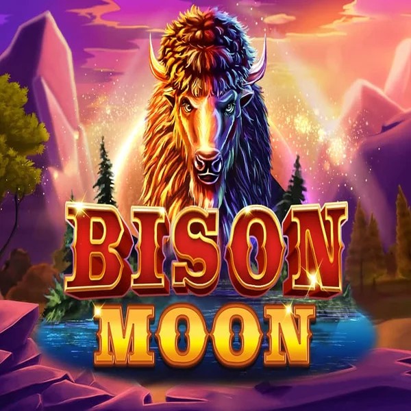 Bison Moon slot logo by Northern Lights Gaming at Taya777 Casino