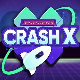 Crash X game by Turbo Games – logo hosted on Taya777 Casino