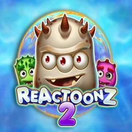 Reactoonz 2 online game logo by Play'n GO on taya777.casino